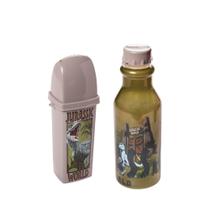 Porta escova e garrafa retrô Jurassic world 2 und plástico