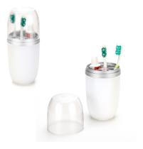 Porta Escova E Pasta Com Tampa Transparente 500ml Arthi