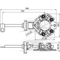 PORTA ESCOVA MOTOR PARTIDA para CRUZE 17/ TURBO START-STOP T
