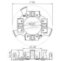 PORTA ESCOVA MOTOR PARTIDA para D20/ D11000/ F1000 EMPILHADE PORTA ESCOVA MOTOR PARTIDA para D20/ D11000/ F1000 EMPILHADE