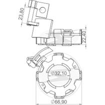 PORTA ESCOVA MOTOR PARTIDA para MASTER ELETRONICA DCI120 05/ PORTA ESCOVA MOTOR PARTIDA para MASTER ELETRONICA DCI120 05/