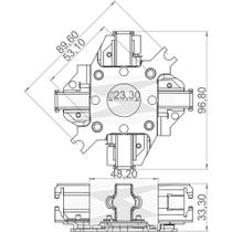 PORTA ESCOVA MOTOR PARTIDA para TRATOR NEW HOLLAND/ MASSEY F