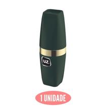 Porta Escova Slim Gourmet cTampa Verde com Dourado Redondo