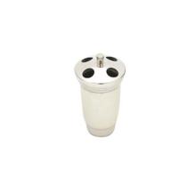 PORTA ESCOVAS DE DENTE DE AÇO INOX ESMALTADO BRANCO 9X14,5cm