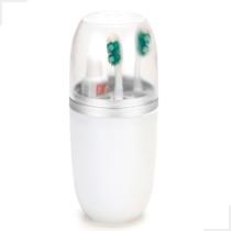 Porta Escovas De Dente Suporte Pasta de Dente Com Tampa Plastico Pia Banheiro Lavabo Viagem 500ml Arthi - Porta Escovas De Dente Suporte Pasta de Dente Com Tampa Plastico Pia Banheiro Lavabo Viagem 500ml Arthi -