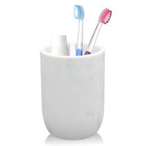 Porta-escovas de dentes Cerpourt Polyresin Marble Style White