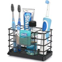 Porta-escovas de dentes e organizador de banheiro em aço inoxidável Chintu Porta-escovas de dentes e organizador de banheiro em aço inoxidável Chintu