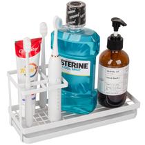 Porta-escovas de dentes Heagoale Carbon Steel White Bathroom