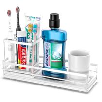 Porta-escovas de dentes Moforoco White para 4 escovas de dentes Porta-escovas de dentes Moforoco White para 4 escovas de dentes