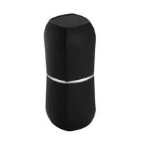 Porta Escovas e Pasta com Tampa Preto Fosco e Cromado - Arthi Porta Escovas e Pasta com Tampa Preto Fosco e Cromado - Arthi