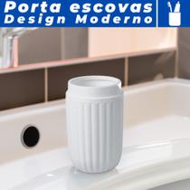Porta Escovas Para Banheiro Paramount Canellata Design Moderno Luxo