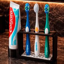 Porta escovas preto para pia com base antiderrapante