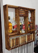 Porta espeto 70x70 com Barzinho e Porta Rolha