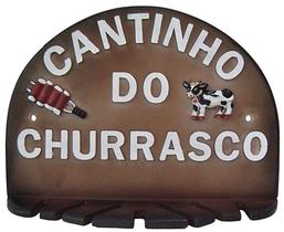 Porta Espeto de Parede Cantinho do Churrasco para 7 Espetos - Decore Casa