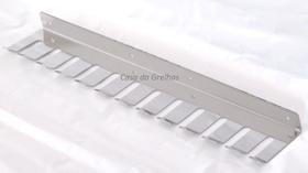 Porta Espeto de Parede em inox para 12 espetos