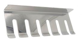 Porta espeto de parede em inox para 6 espetos Porta espeto de parede em inox para 6 espetos