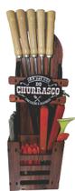 Porta espeto para churrasqueira