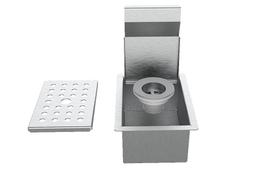 Porta Esponja De Embutir Inox C/ Válvula Para Cozinha Pia 15x11cm Porta Esponja De Embutir Inox C/ Válvula Para Cozinha Pia 15x11cm