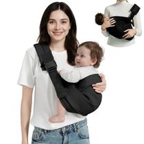 Porta-estilingue para bebês MISSWISDOM ajustável de 3 a 14 kg, preto