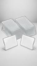 Porta Etiqueta Acrílico Cristal 2mm Kit 50 Un