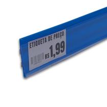 Porta Etiqueta Com Fita Dupla Face Azul 1mt