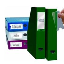 Porta Etiqueta Com Papel 25x75MM Pacote Com 6