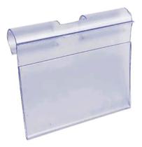 Porta etiqueta de Preço em PVC Cristal 300 Peças 5,5 x 5,0 cm _ display gancho painel canaletado