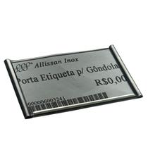 Porta etiqueta em inox 4,5x7,5cm para bandeja 600324 Porta etiqueta em inox 4,5x7,5cm para bandeja 600324