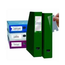 Porta Etiquetas Auto Adesivo 46x75mm Caixa com 102 Unidades