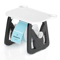 Porta-etiquetas MUNBYN para rolos e etiquetas dobráveis em preto/branco