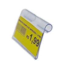 Porta Etiquetas P/ Gancho 4,1cm X 6cm Kit c/ 100pçs