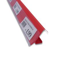 Porta Etiquetas Para Gondolas 95cm Vermelho Kit c/ 50 pçs Porta Etiquetas Para Gondolas 95cm Vermelho Kit c/ 50 pçs