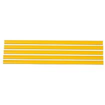 Porta etiquetas simples para gondulas sa 905mm amarelo 5x1