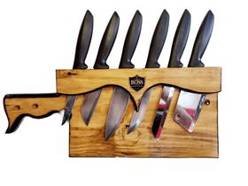 Porta Facas de Cozinha ou Área de Churrasco modelo Cutelo