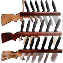 Porta facas em Madeira Maciça Escopeta CBC Military 3.0 Porta facas em Madeira Maciça Escopeta CBC Military 3.0