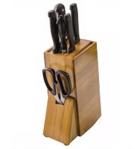 Porta Facas Natural Cepo Suporte para Facas Cozinha Organização Faqueiro