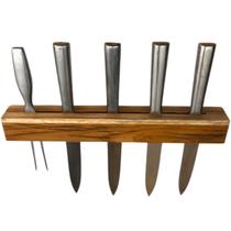 Porta Facas Suporte Parede Em Madeira Teca Premium Porta Facas Suporte Parede Em Madeira Teca Premium