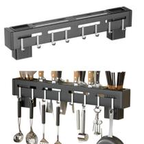 Porta Facas Utensílios Talheres De Parede 50cm com 8 Ganchos