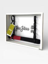 Porta Faixas Jiu-jitsu Com Acrílico Premium 38x45 Medal Porta Faixas Jiu-jitsu Com Acrílico Premium 38x45 Medal