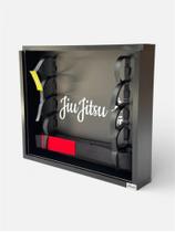 Porta Faixas Jiu-jitsu Premium 5 Faixas Com Acrílico Medal Porta Faixas Jiu-jitsu Premium 5 Faixas Com Acrílico Medal