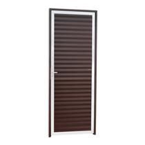 Porta Fechada Linha 25 210cm x 80cm Brimak Abertura Esquerda Mix Corten Porta Fechada Linha 25 210cm x 80cm Brimak Abertura Esquerda Mix Corten