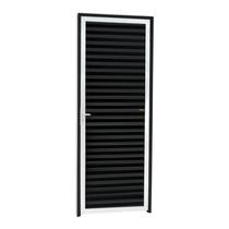 Porta Fechada Linha 25 210cm x 80cm Brimak Abertura Esquerda Mix Preto Porta Fechada Linha 25 210cm x 80cm Brimak Abertura Esquerda Mix Preto