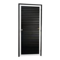 Porta Fechada Super 25 210cm x 86cm Brimak Abertura Esquerda Mix Preto Porta Fechada Super 25 210cm x 86cm Brimak Abertura Esquerda Mix Preto