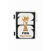 Porta figurinha copa do mundo 2026 personalizado com nome organizador de cards futebol