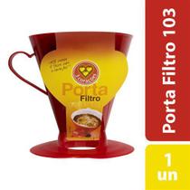 Porta Filtro 3 Corações 103 Vermelho 1Un Porta Filtro 3 Corações 103 Vermelho 1Un