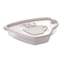 Porta filtro/coador de papel de plástico com tampa 850ml - Plasútil