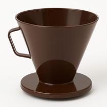 Porta Filtro de Café Plástico Nº 103 Marrom Suporte para Papel Filtro, Café Coado Simples e Saboroso