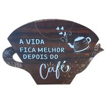 Porta Filtro de Papel para Coador de Café Decorativo - Vida com Café