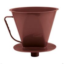 Porta filtro de plástico 103 marrom barato para garrafa de café coador de cafe de cozinha