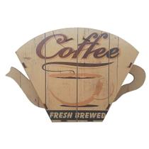 Porta Filtro em Madeira para Coador de Café Decor - Brewed Coffee